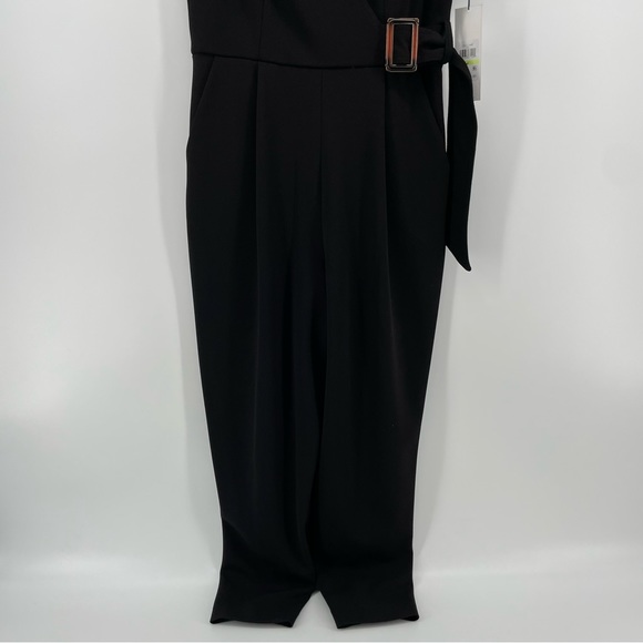 Calvin Klein NWT Black Belted Jumpsuit 4 - Picture 4 of 8